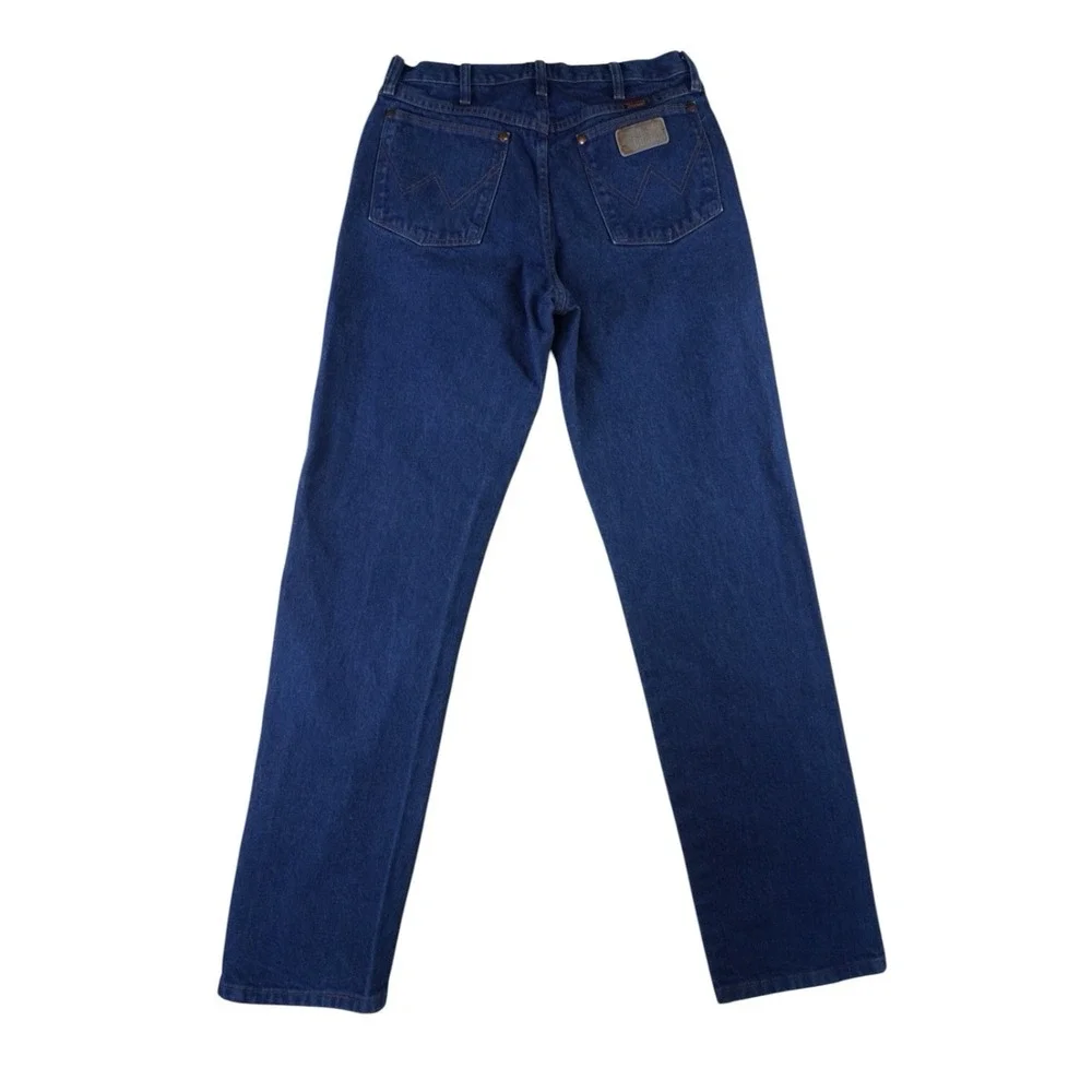 Vintage Wrangler 3X Relaxed Fit Jeans Men's 32x30 Blue Denim Western Cowboy USA
